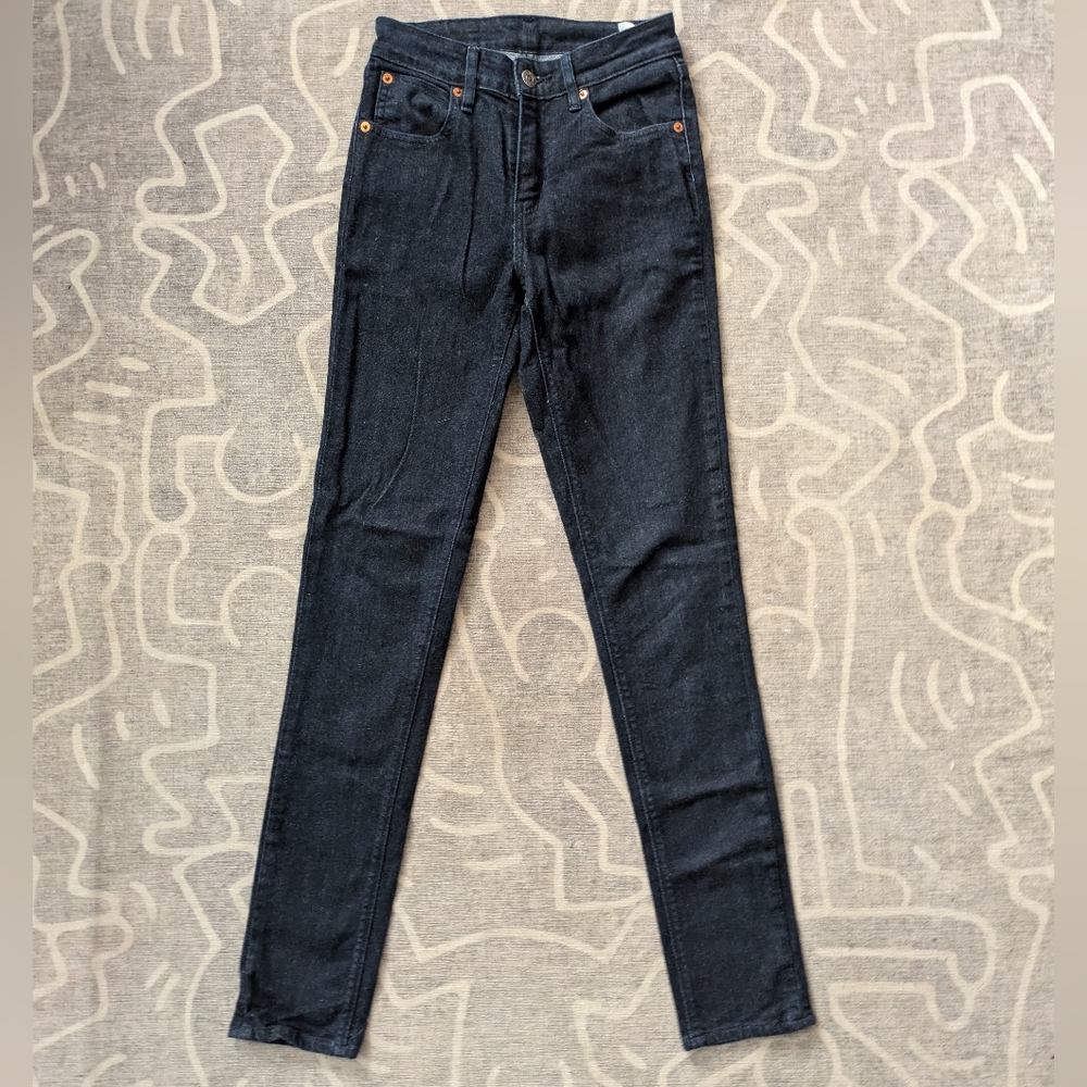 Women's Size 24 Levi's High Rise Skinny Jeans Dark Denim